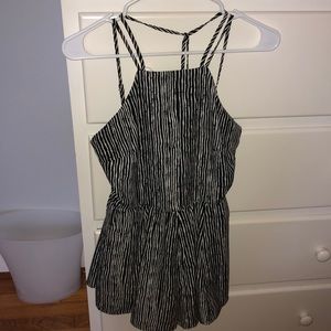 Black and white romper